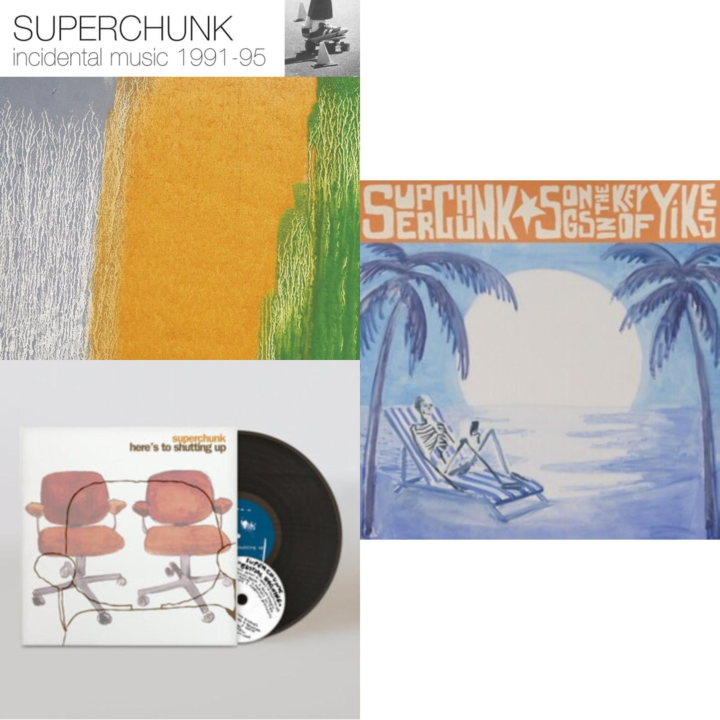 Incidental Music: 1991 - 1995 (Reissue/2LP/1-Green/2-Orange Vinyl) & Here's To Shutting Up (LP/CD/Dl Card) & Songs In The Key Of Yikes