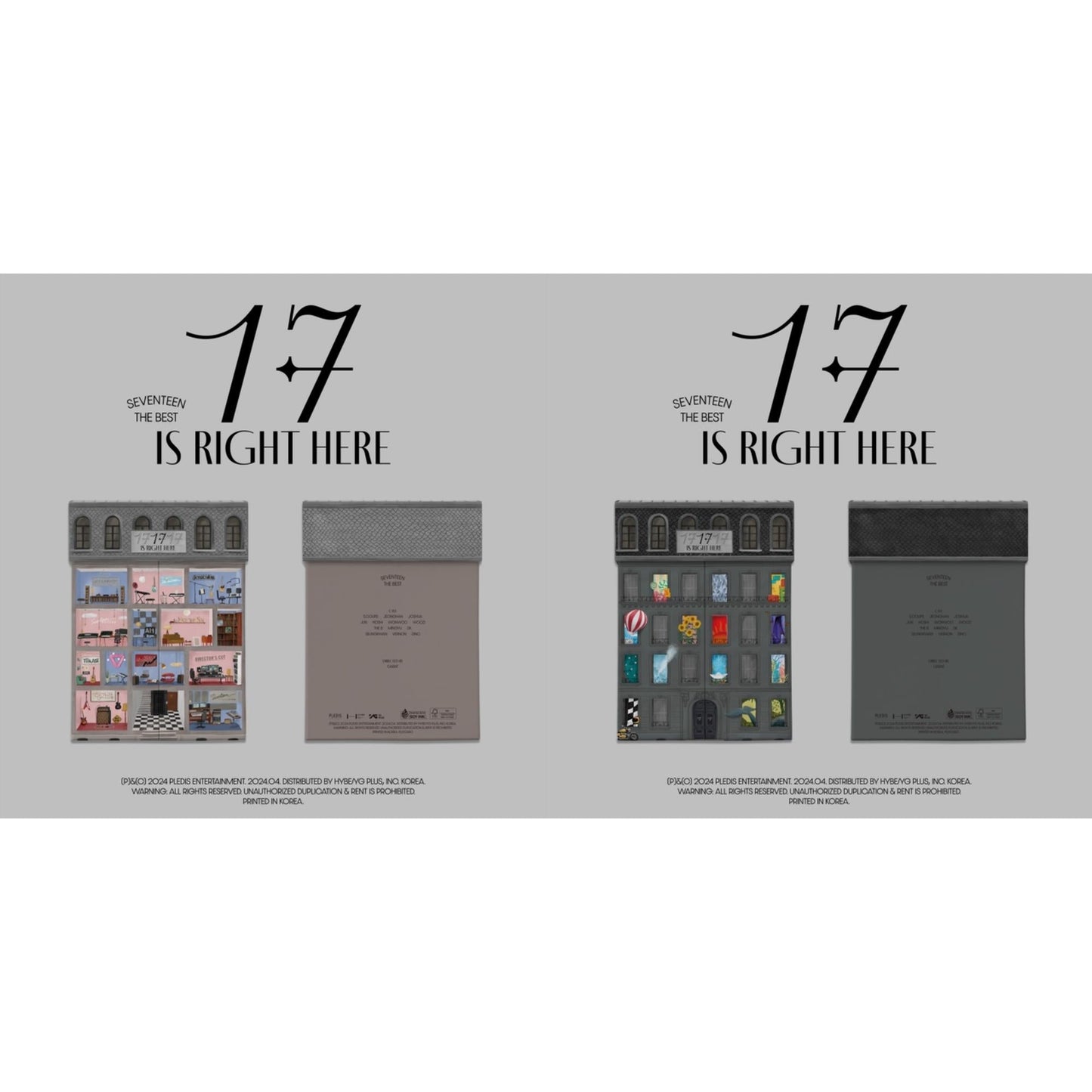 Seventeen Best Album 17 Is Right Here (Here Ver.) & Seventeen Best Album 17 Is Right Here (Hear Ver.)