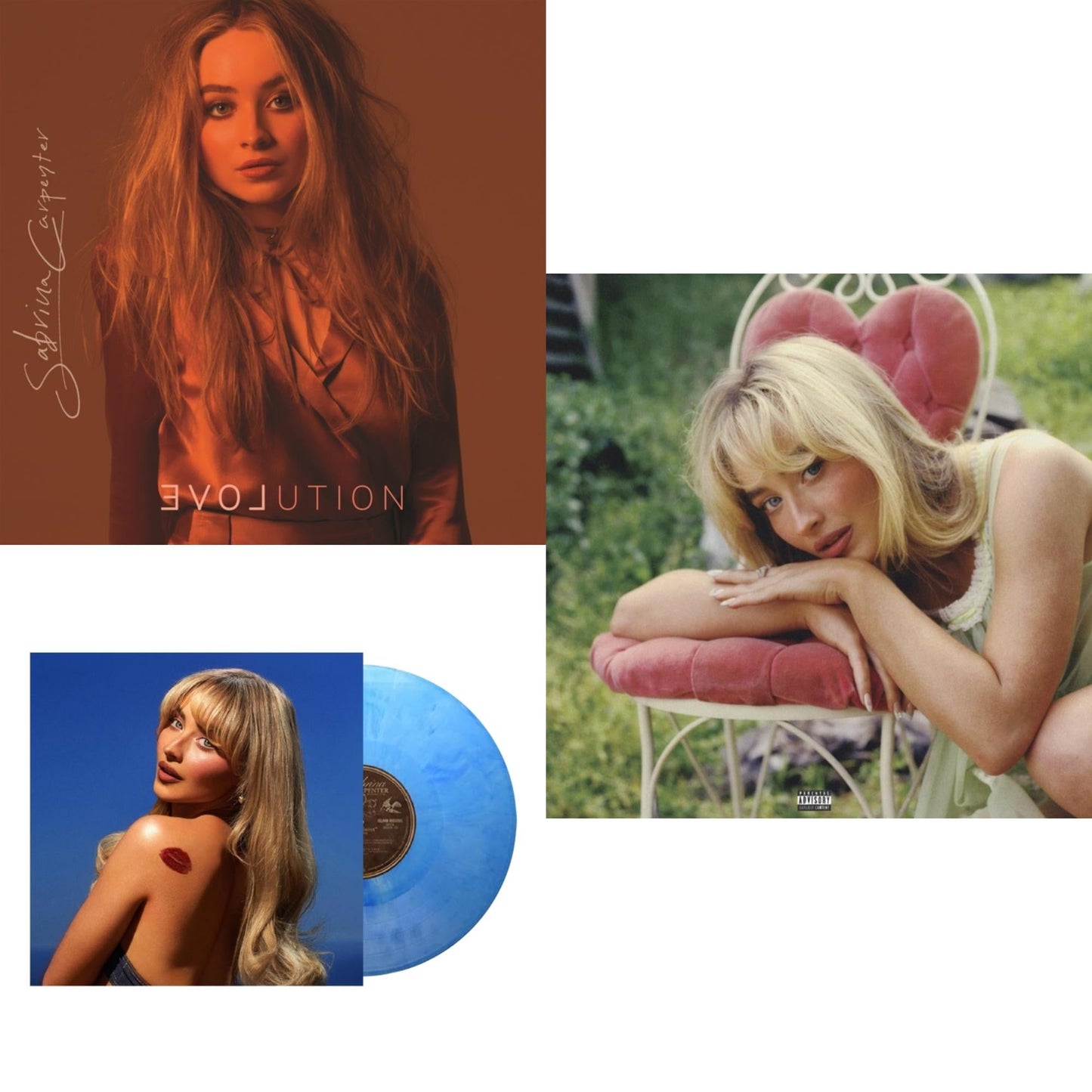 Evolution & Short N Sweet (X) (Light Sky LP Vinyl) & Short N Sweet (Vintage Bottle LP Vinyl)