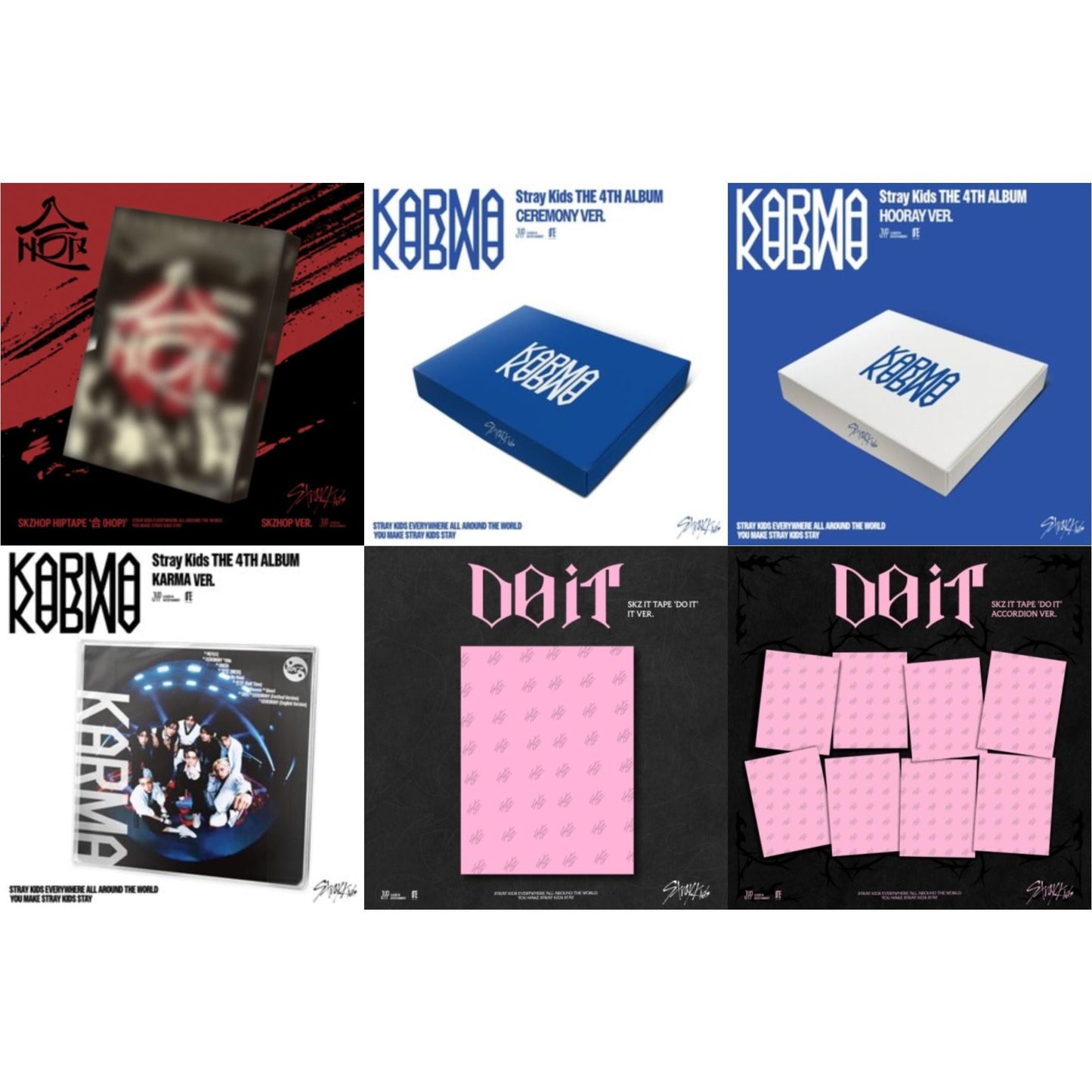 Hop (Skzhop Ver.) & Karma (Ceremony Ver.) & Karma (Hooray Ver.) & Karma (Karma Ver.) & Do It - Skz It Tape (It Ver.) & Do It - Skz It Tape (Accordion Ver.)