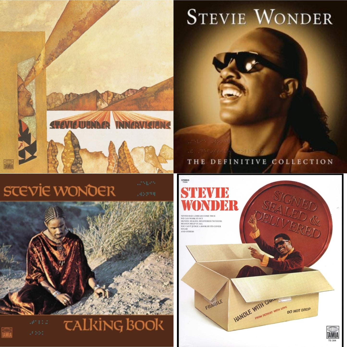 Innervisions & Definitive Collection (2LP) & Talking Book & Signed Sealed And Delivered (LP)
