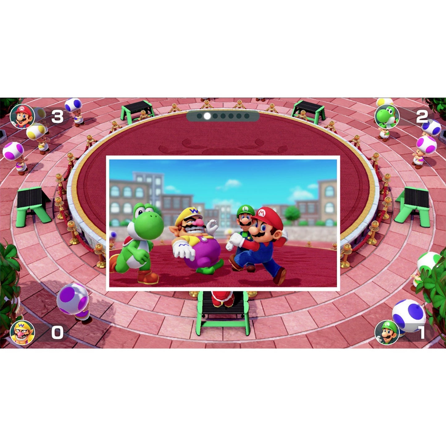 Switch Joy-Con (L/R) - Neon Blue / Red Super Mario Party Bundle