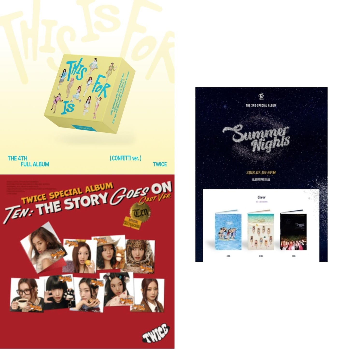 This Is For (Confetti Ver.) & Ten: The Story Goes On (Cast Ver.) & Summer Nights