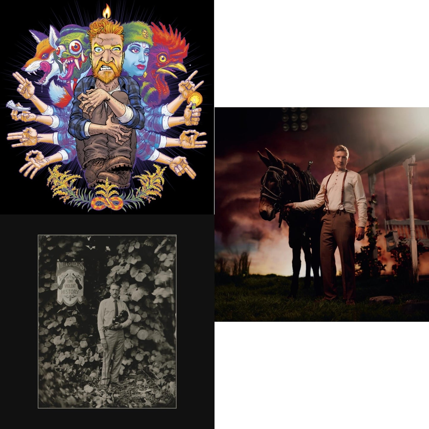 Country Squire (150G/Dl Code) & Long Violent History (140G/Insert) & Rustin In The Rain