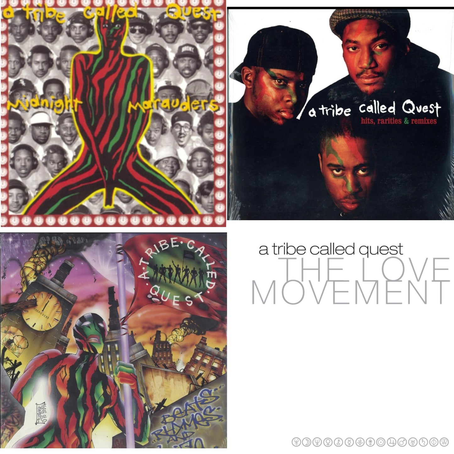 Midnight Marauders & Beats Rhymes & Life & Hits, Rarities & Remixes & Love Movement (X) (3LP)
