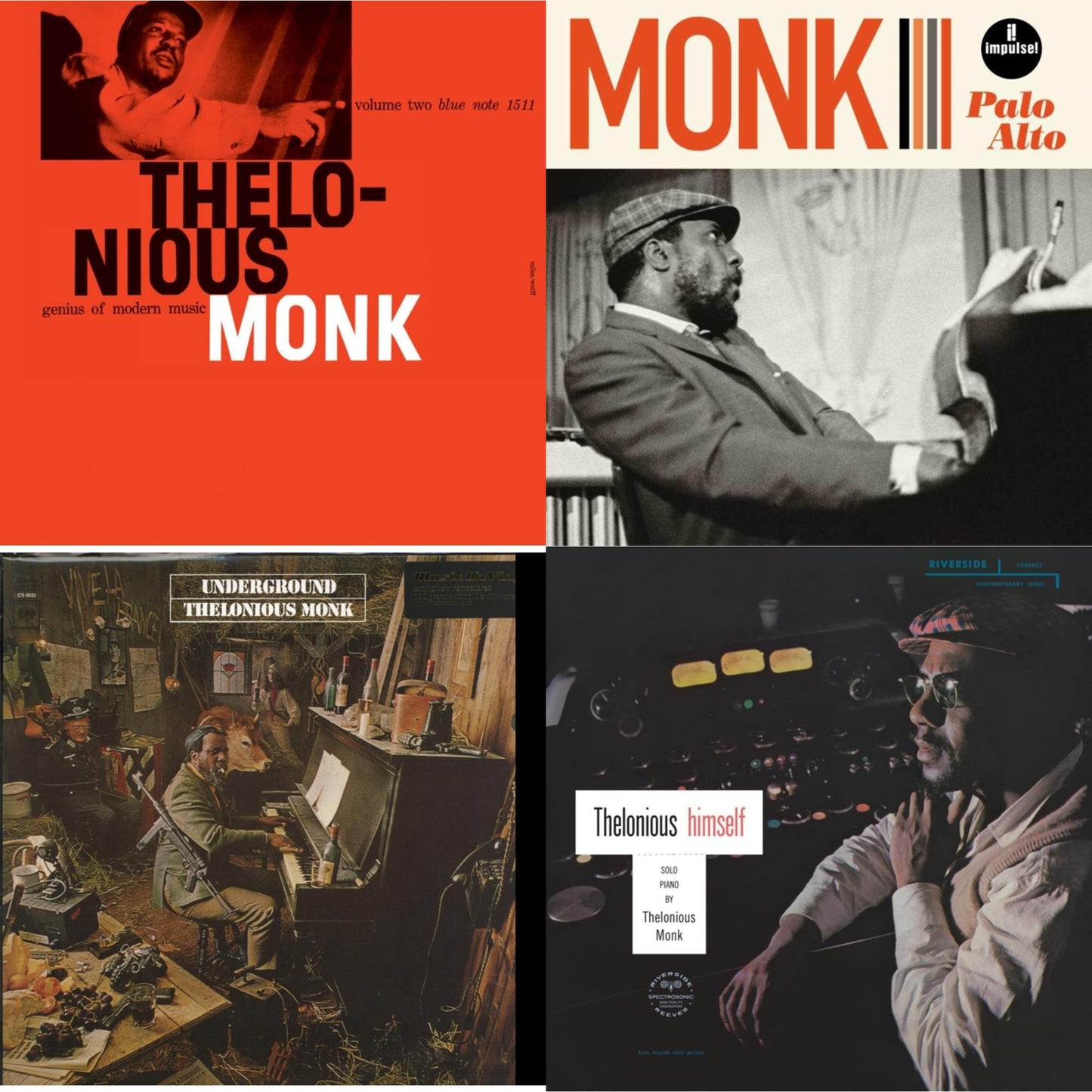 Genius Of Modern Music, Vol. 2 (Blue Note Classic LP Vinyl Edition) (180G) & Palo Alto & Underground (180G) & Thelonious Himself (Original Jazz Classics Series) (180G)