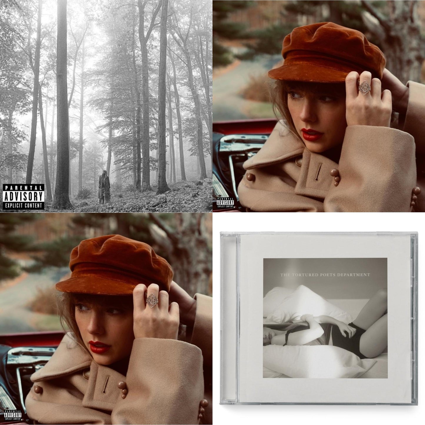 Folklore (X) & Red (Taylor's Version) (X) (2CD) & Red (Taylor's Version) (Edited) (2CD) & Tortured Poets DepartmentĀ (X) (Manuscript- Bonus Track)