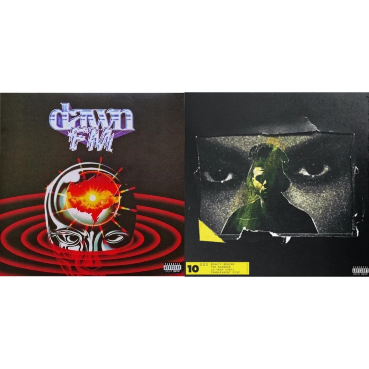 Dawn Fm (Version 2) (Translucent Silver LP Vinyl) & Beauty Behind The Madness (X) (10Th Anniversary) (Transparent Vinyl/2LP)