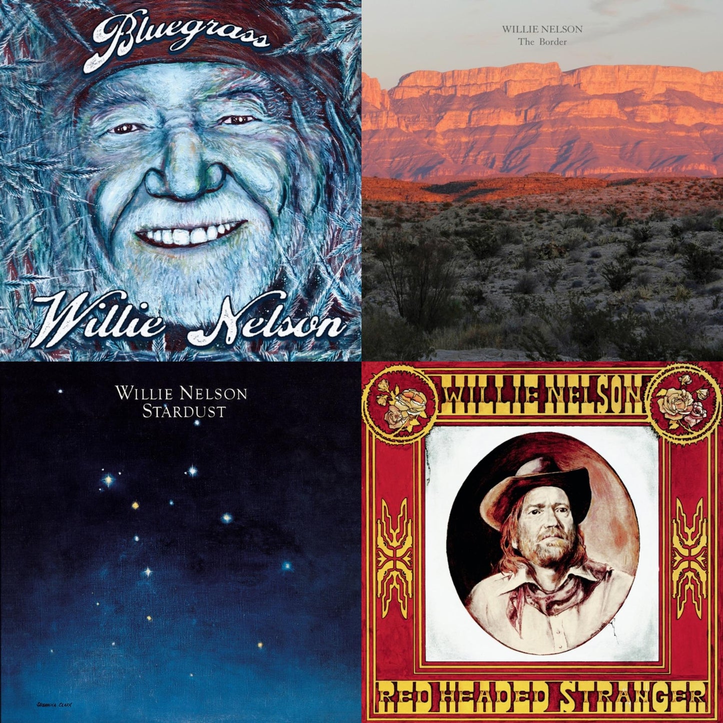 Bluegrass & Border & Stardust & Red Headed Stranger