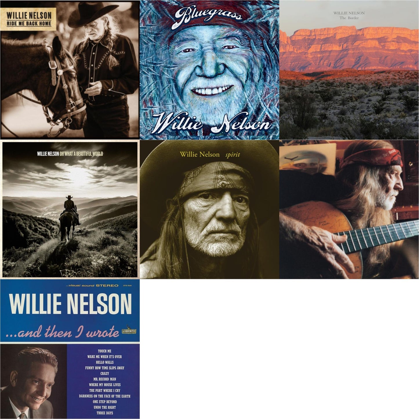 Ride Me Back Home (150G) & Bluegrass (Electric Blue LP Vinyl) & Border & Oh What A Beautiful World & Spirit (180G) & It Always Will Be & And Then I Wrote (Blue LP Vinyl)