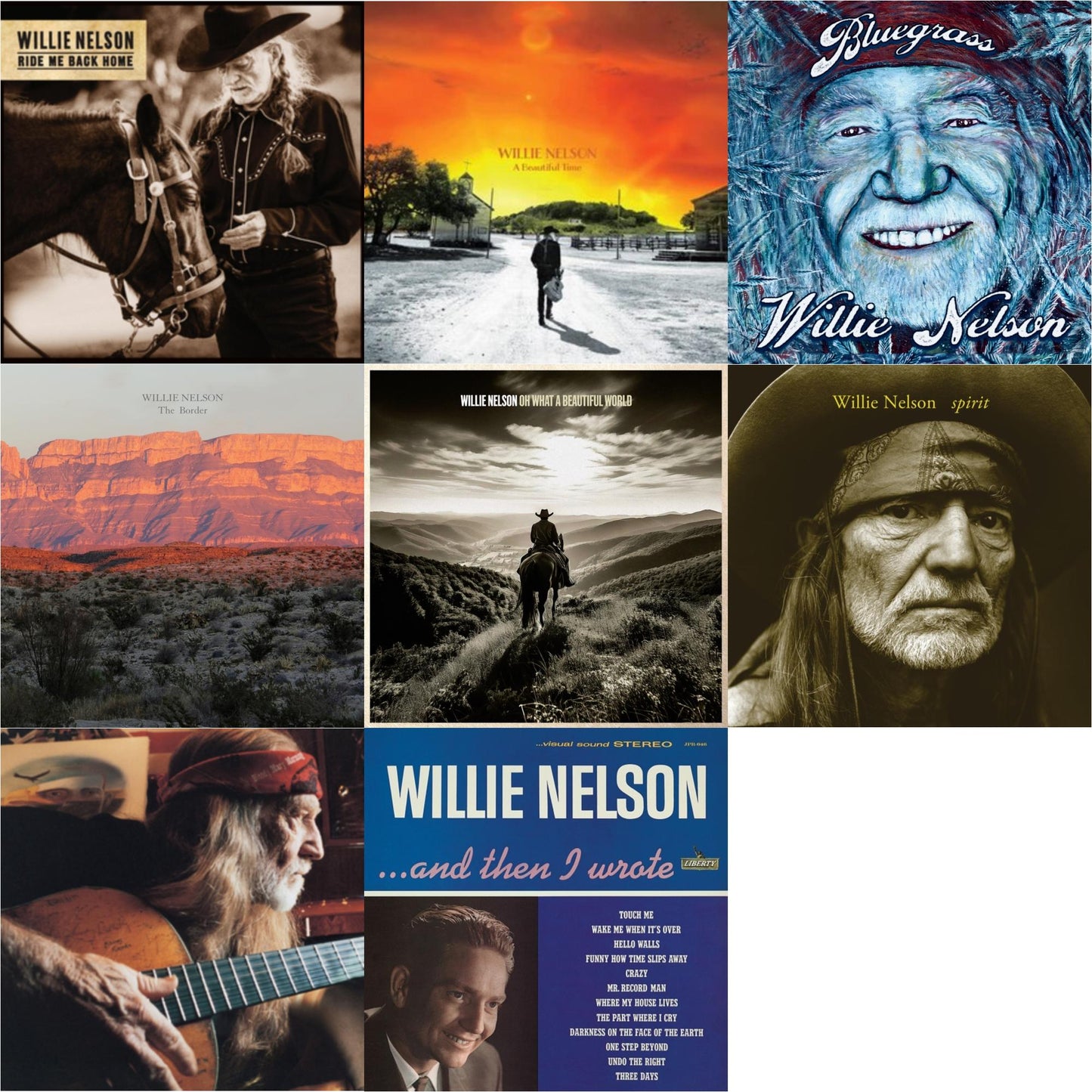 Ride Me Back Home (150G) & Beautiful Time & Bluegrass (Electric Blue LP Vinyl) & Border & Oh What A Beautiful World & Spirit (180G) & It Always Will Be & And Then I Wrote (Blue LP Vinyl)
