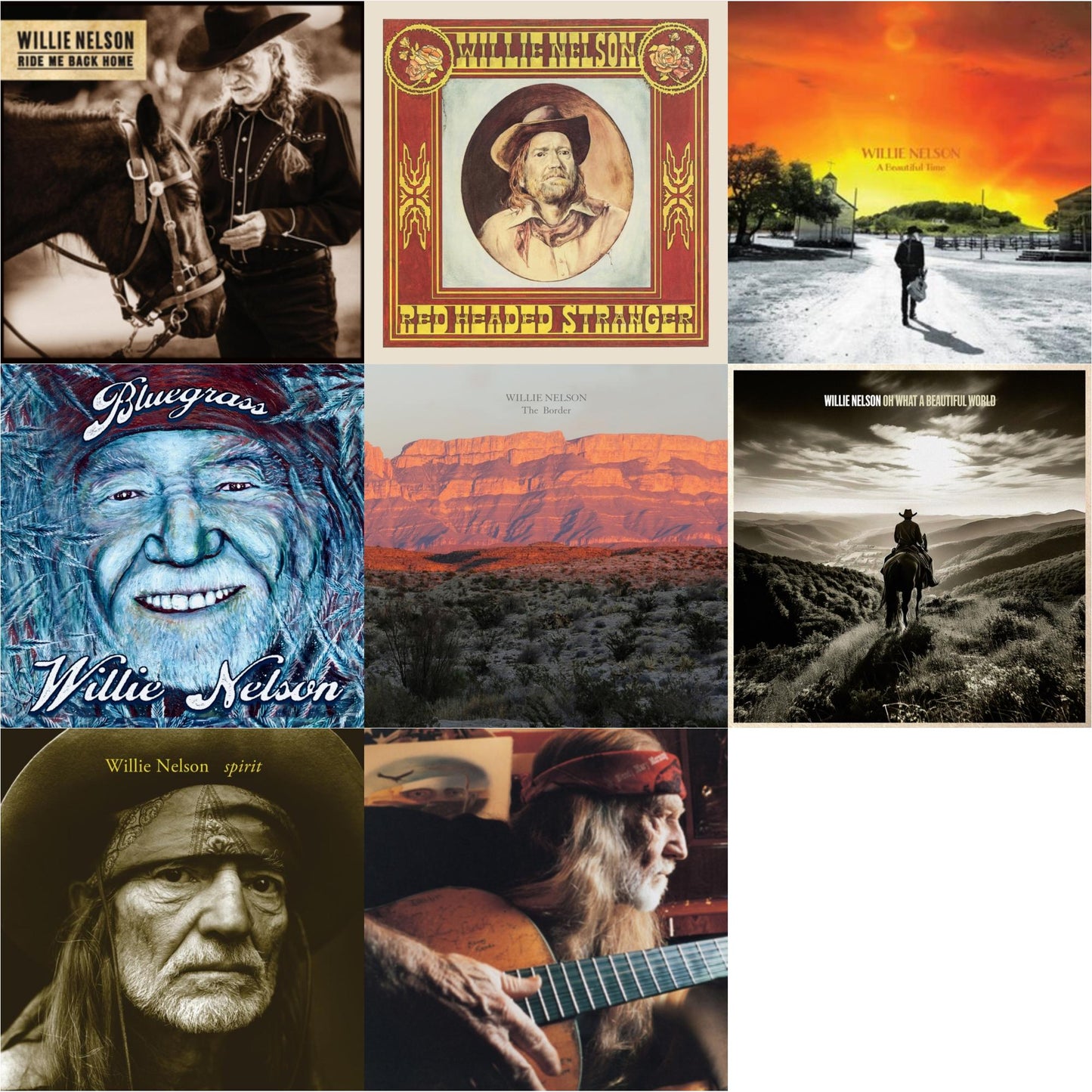 Ride Me Back Home (150G) & Red Headed Stranger (150G/Dl Insert) & Beautiful Time & Bluegrass (Electric Blue LP Vinyl) & Border & Oh What A Beautiful World & Spirit (180G) & It Always Will Be