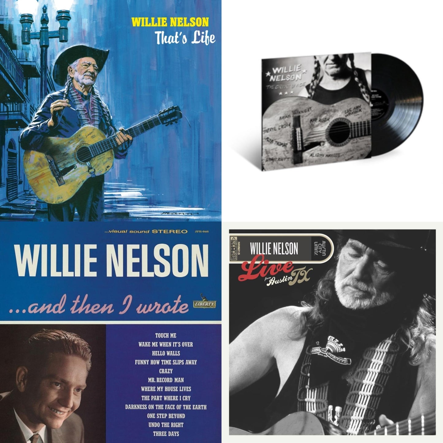 That's Life (140G) & Great Divide & And Then I Wrote (Blue LP Vinyl) & Live From Austin, Tx (Baby Blue Eyes Crying Vinyl/2LP)