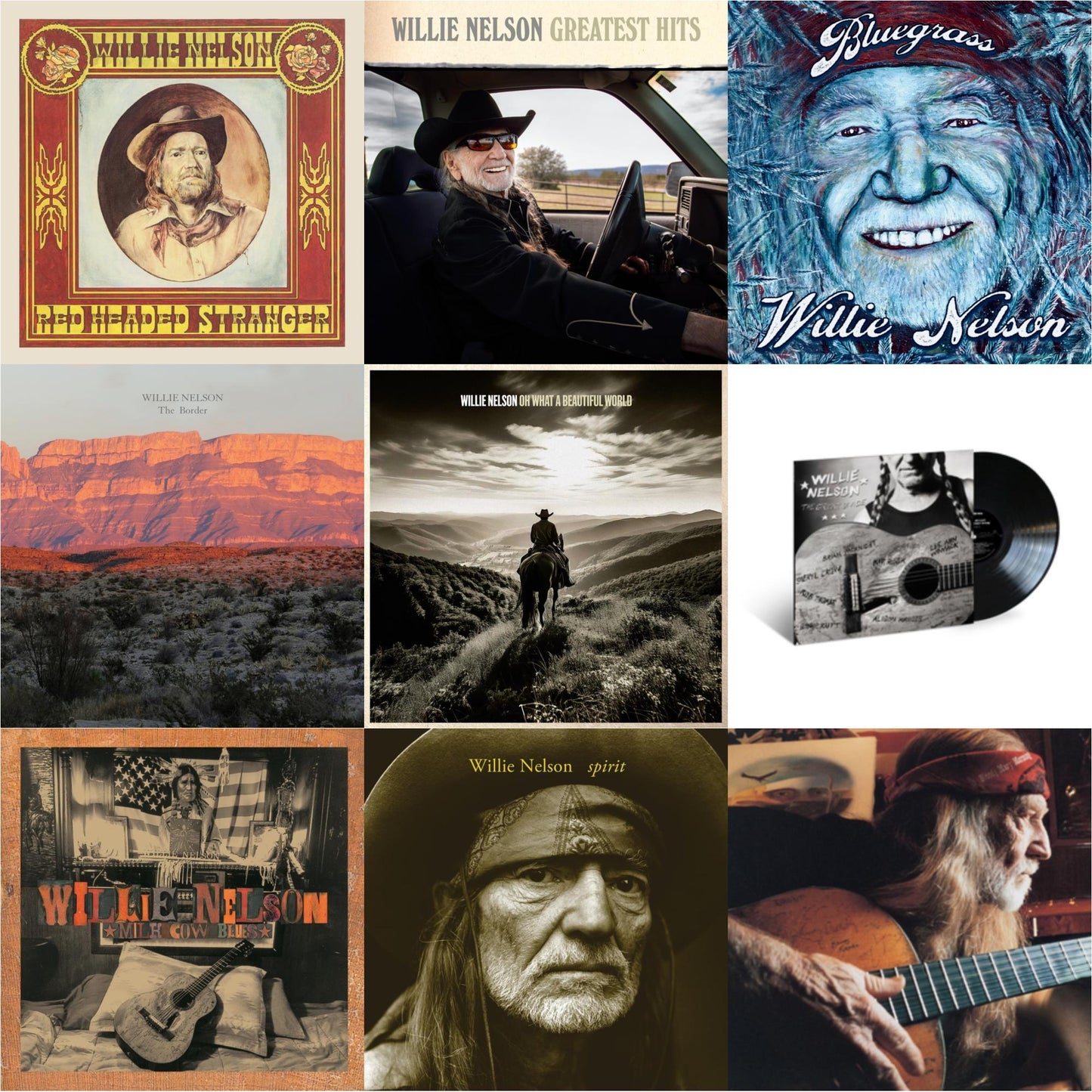 Red Headed Stranger (150G/Dl Insert) & Greatest Hits & Bluegrass (Electric Blue LP Vinyl) & Border & Oh What A Beautiful World & Great Divide & Milk Cow Blues (2LP/180G) & Spirit (180G) & It Always Will Be