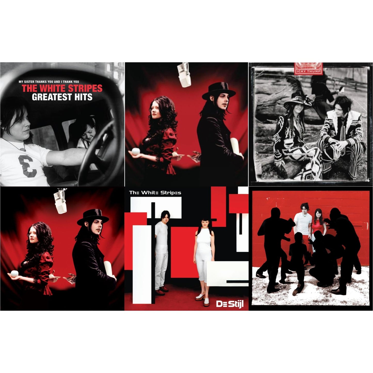 Greatest Hits (2LP/Black & Red Vinyl) & Get Behind Me Satan (2LP) & Icky Thump (2LP) & Get Behind Me Satan (2LP/20Th Anniversary/1-Red W/ Black Wisp & 2-Clear W/ Black Wisp Vinyl) & De Stijl & White Blood Cells (Reissue)