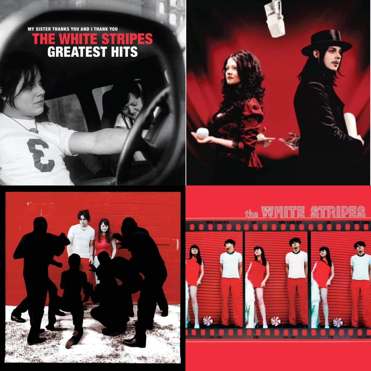 Greatest Hits (2LP/Black & Red Vinyl) & Get Behind Me Satan (2LP) & White Blood Cells (Reissue) & White Stripes
