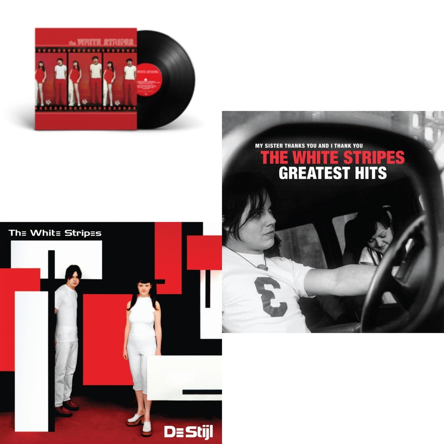 White Stripes & De Stijl & White Stripes Greatest Hits (2LP)