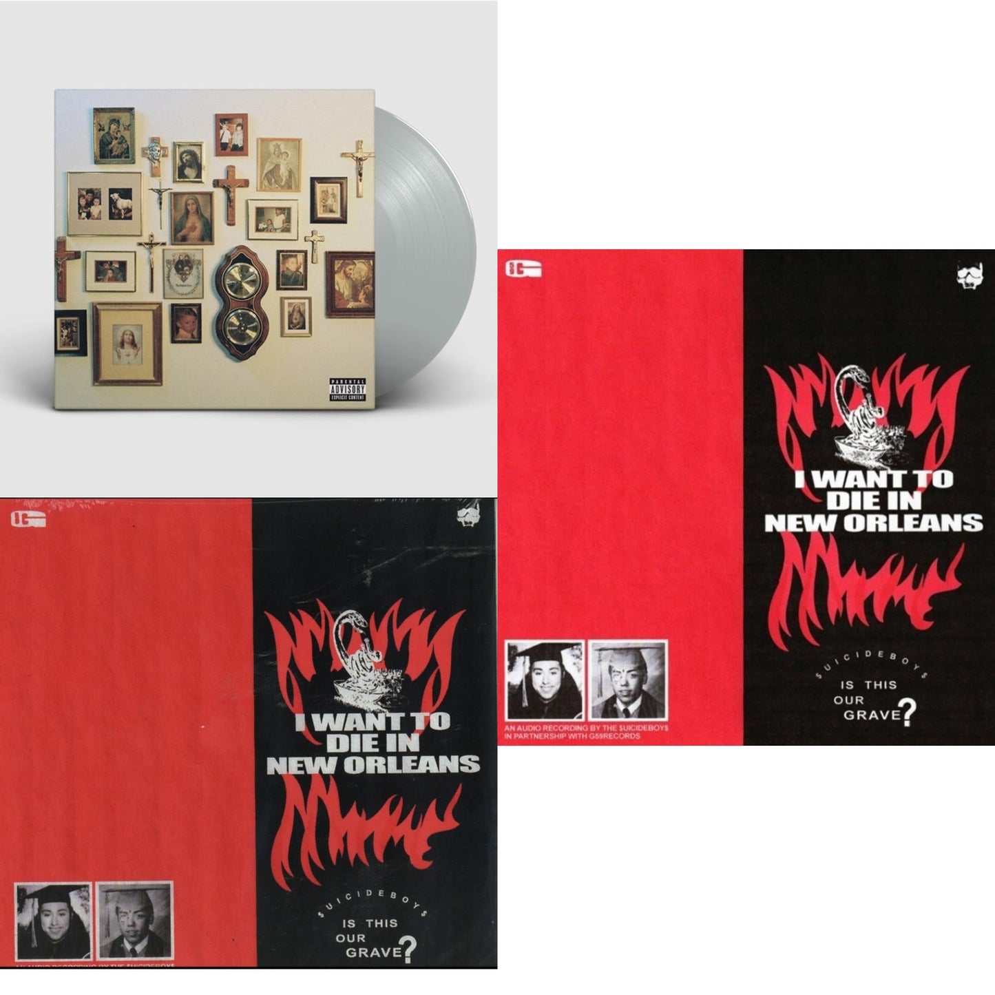 Thy Kingdom Come (Translucent Natural LP Vinyl) & I Want To Die In New Orleans (Red/Black LP Vinyl) & I Want To Die In New Orleans (Silver LP Vinyl)