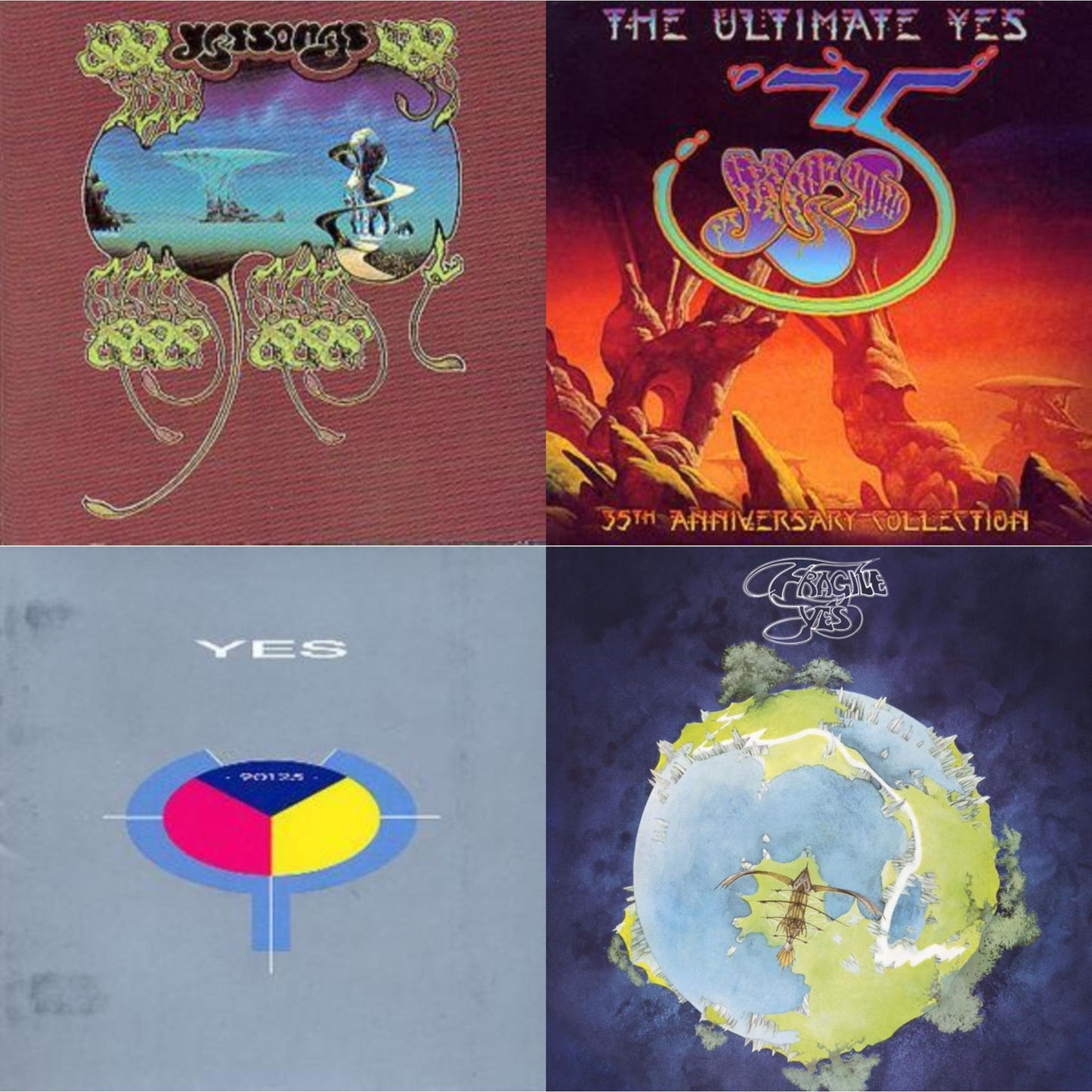 Yessongs & Ultimate Yes (35Th Anniversary) & 90125 & Fragile