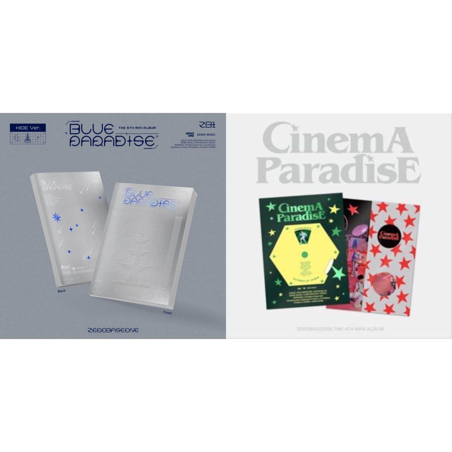 Blue Paradise (Hide Ver.) & 4Th Mini Album (Cinema Paradise)
