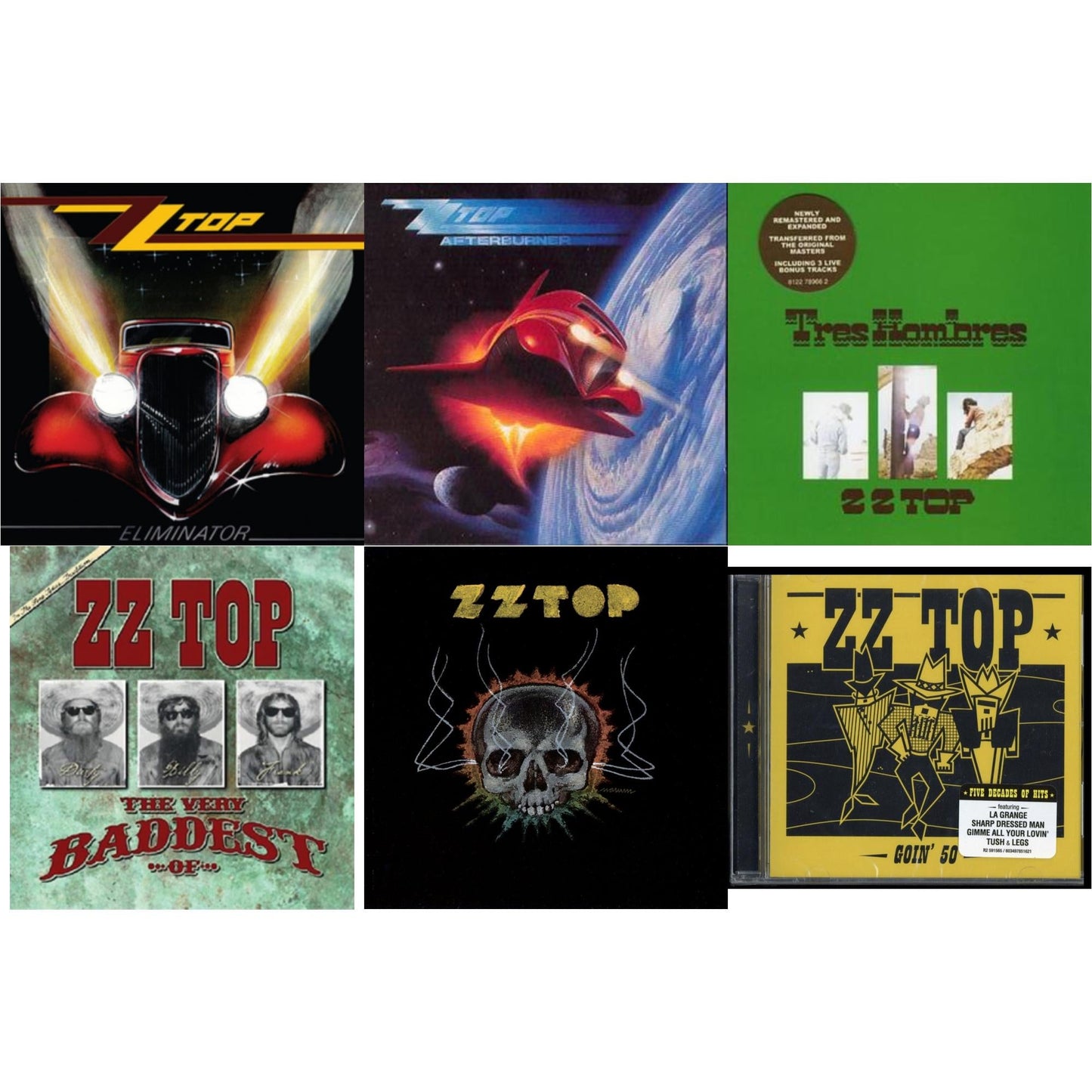 Eliminator & Afterburner & Tres Hombres & Baddest Of & Deguello & Goin' 50