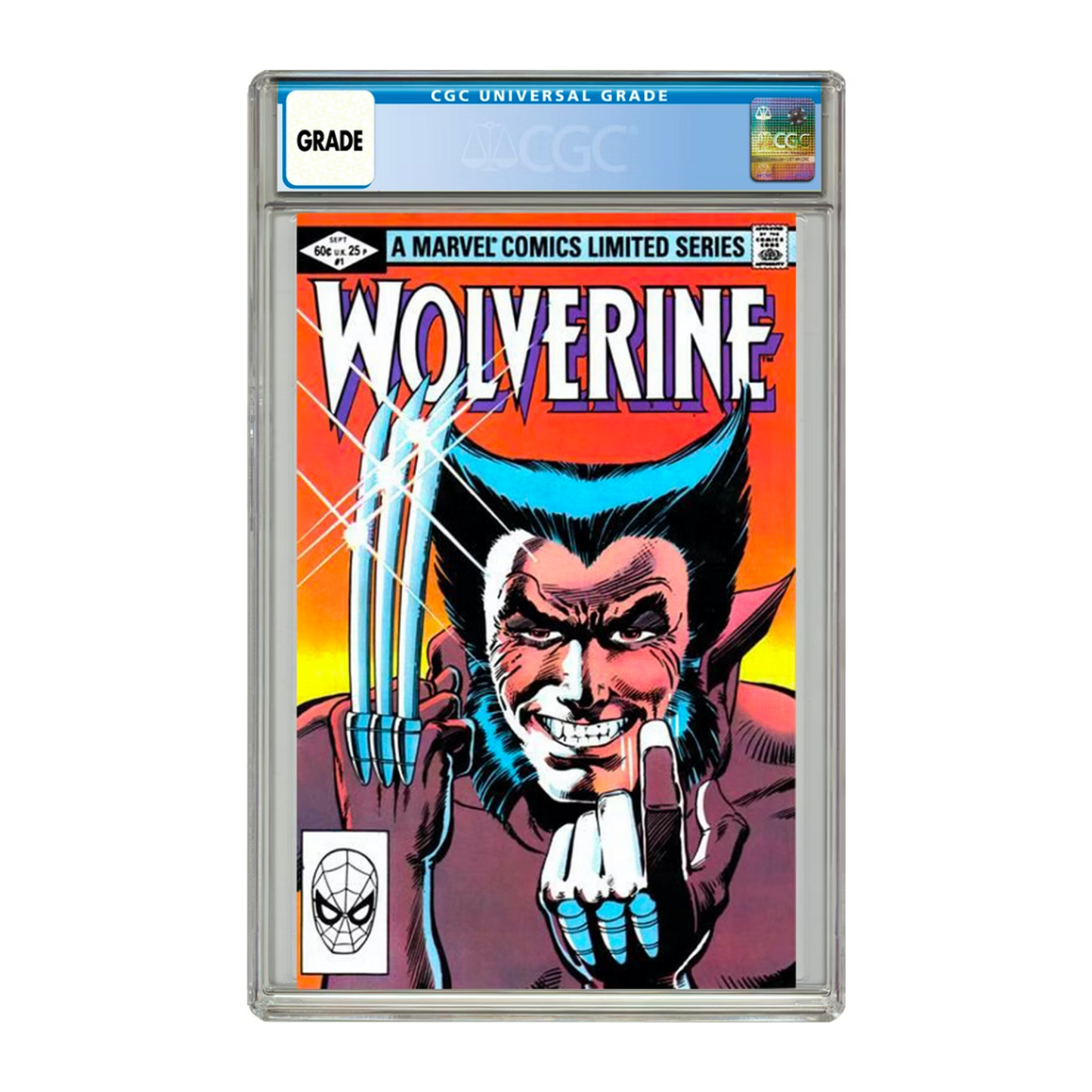 Product Image : This is a <strong>CGC 9.6 Graded Marvel Wolverine #1 - Limited Series Comic Book</strong>. It will be shipped out in a padded box using insured trackable mail.