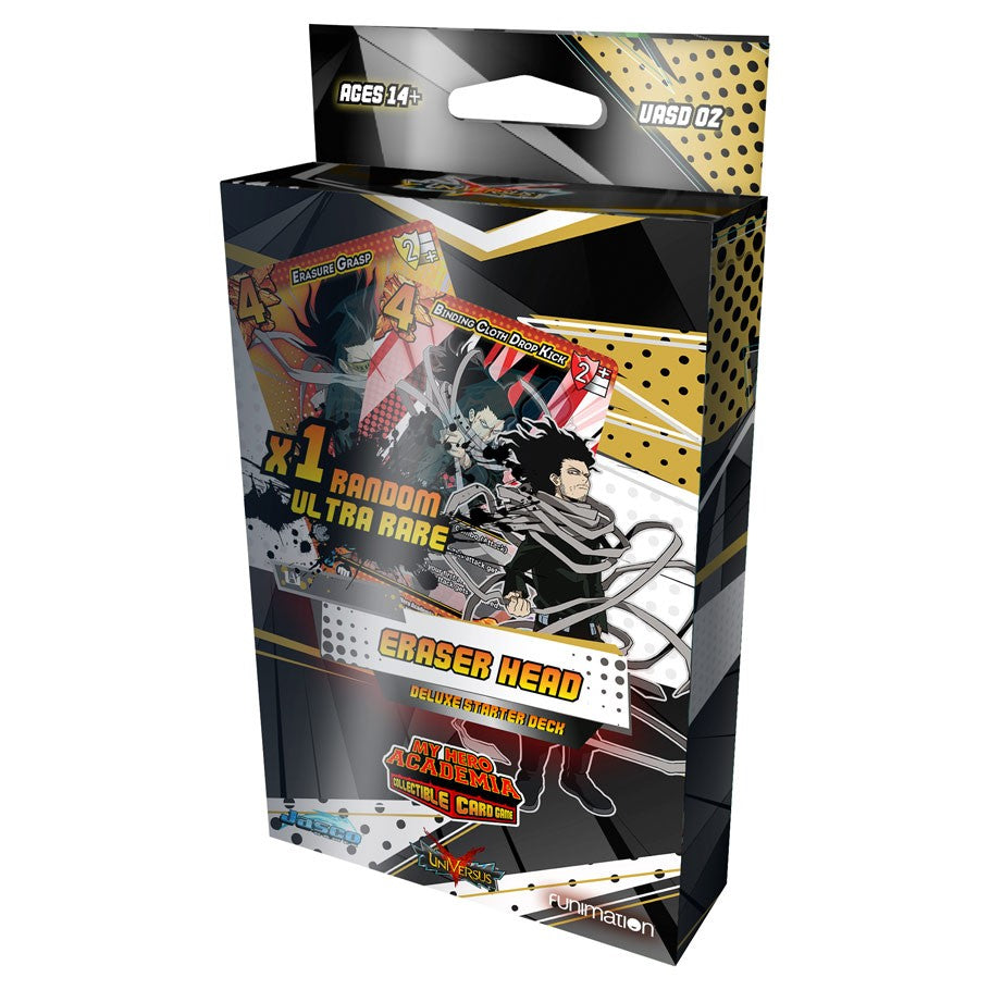 Image of My Hero Academia CCG: Starter Deck: Eraser Head from the brand Jasco Games with the barcode 850034738123.