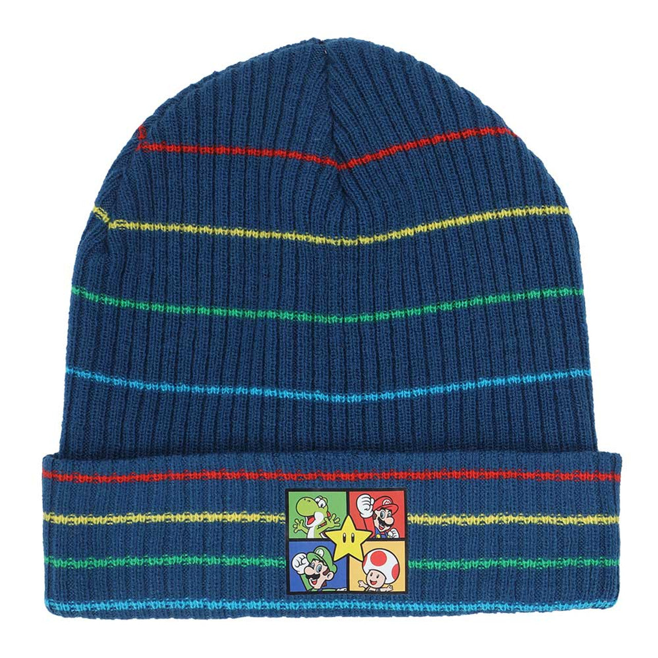Product Image : This is brand new.<br>2-piece winter knit beanie & knit glove set
Yarn-dyed ribbed knit
Transfer graphic
Material: Acrylic Yarn
Sizing: OSFA
Care: Hand Wash Cold / Lay Flat To Dry
Imported<br>This item's title is: Beanie: Super Mario Striped & Gloves Combo<br>Barcode: 197394408021<br>This was released: 2023