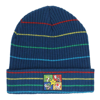 Product Image : This is brand new.<br>2-piece winter knit beanie & knit glove set
Yarn-dyed ribbed knit
Transfer graphic
Material: Acrylic Yarn
Sizing: OSFA
Care: Hand Wash Cold / Lay Flat To Dry
Imported<br>This item's title is: Beanie: Super Mario Striped & Gloves Combo<br>Barcode: 197394408021<br>This was released: 2023