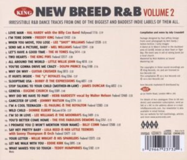 This CD is brand new.Format: CDMusic Style: SoulThis item's title is: King New Breed R&B 2 / VariousArtist: Various ArtistsBarcode: 029667237321Release Date: 4/30/2012