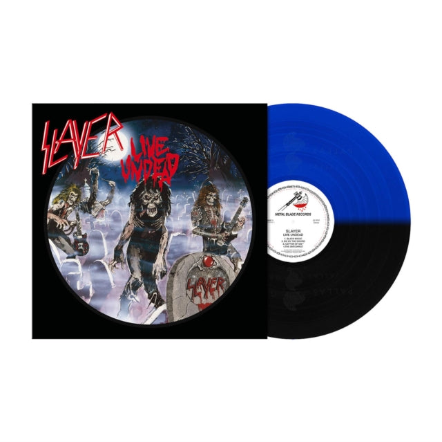 This LP Vinyl is brand new.Format: LP VinylMusic Style: ThrashThis item's title is: Live Undead (Midnight Blue & Black Split LP Vinyl)Artist: SlayerLabel: METAL BLADE RECORDSBarcode: 039841578812Release Date: 10/22/2021