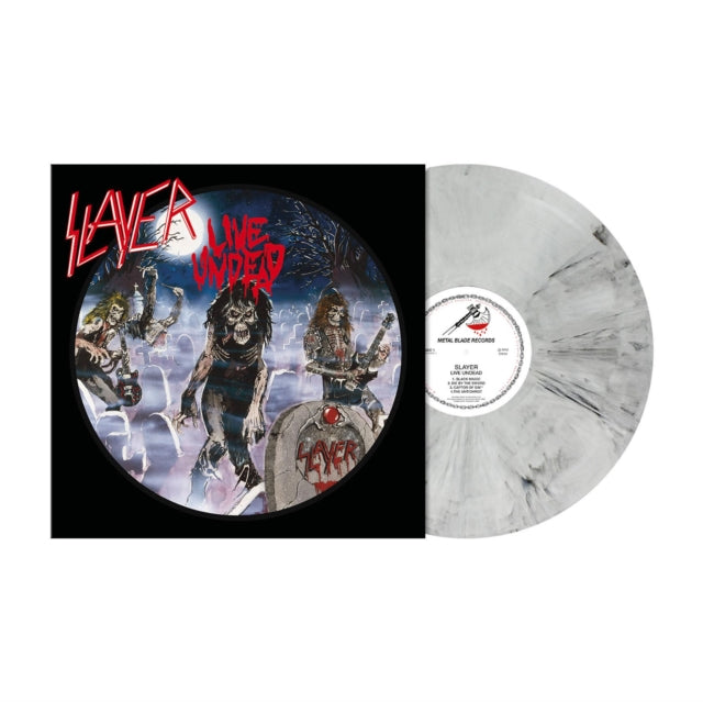 This LP Vinyl is brand new.Format: LP VinylMusic Style: ThrashThis item's title is: Live Undead (Black & Grey Marble LP Vinyl)Artist: SlayerLabel: METAL BLADE RECORDSBarcode: 039841578867Release Date: 10/22/2021