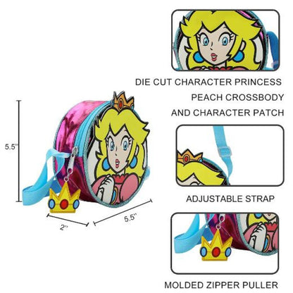 Super Mario: Princess Peach Die-Cut Crossbody
