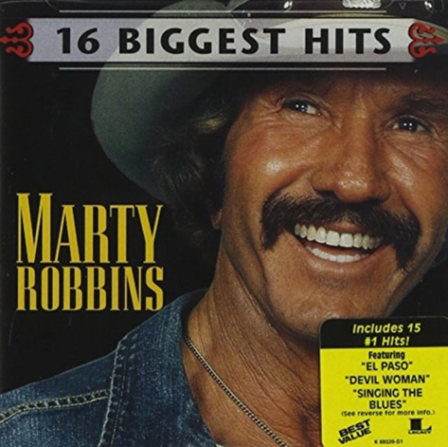 This CD is brand new.Format: CDMusic Style: CountryThis item's title is: 16 Biggest HitsArtist: Marty RobbinsLabel: LegacyBarcode: 074646932025Release Date: 7/14/1998