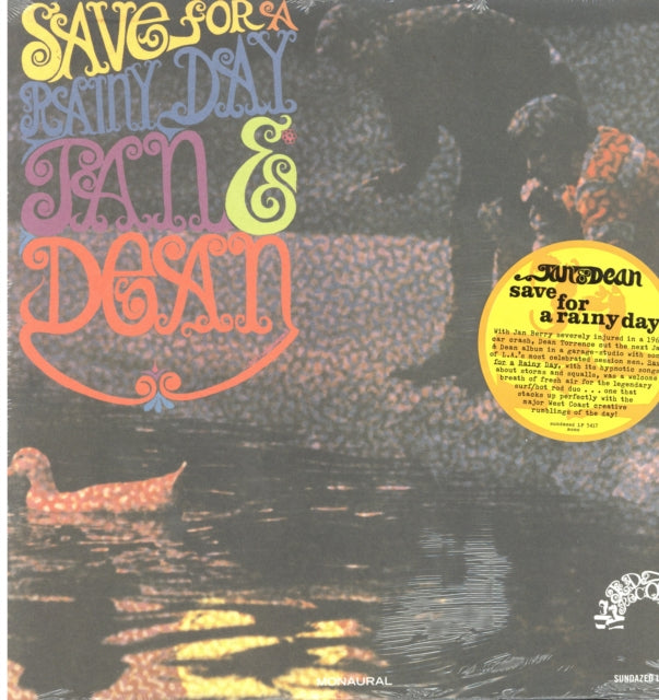 Product Image : This LP Vinyl is brand new.<br>Format: LP Vinyl<br>This item's title is: Save For A Rainy Day<br>Artist: Jan & Dean<br>Label:  INC. SUNDAZED MUSIC<br>Barcode: 090771541710<br>Release Date: 4/1/2017