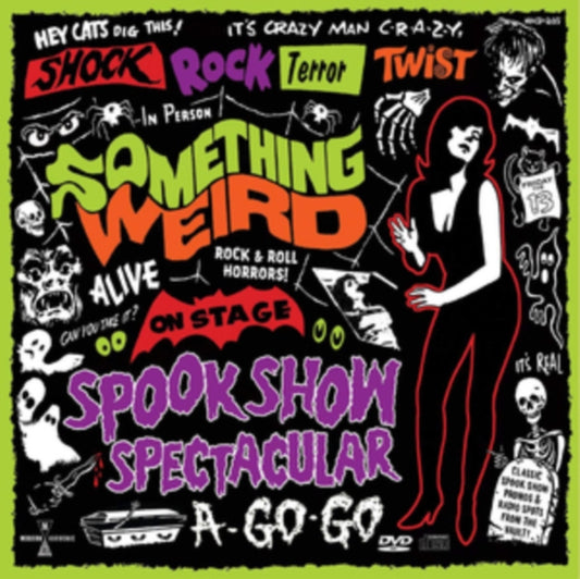 This CD is brand new.Format: CDMusic Style: DowntempoThis item's title is: Spook Show Spectacular A-Go-Go (CD/DVD)Artist: Something WeirdLabel: MODERN HARMONICBarcode: 090771820525Release Date: 10/11/2019