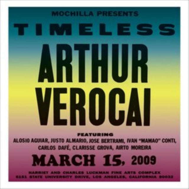 This LP Vinyl is brand new.Format: LP VinylMusic Style: Soul-JazzThis item's title is: Timeless: Arthur VerocaiArtist: Arthur VerocaiLabel: MochillaBarcode: 107671000916Release Date: 6/12/2021