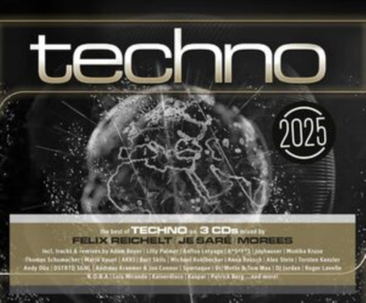This CD is brand new.Format: CDMusic Style: TechnoThis item's title is: Techno 2025 (3CD)Artist: Various ArtistsLabel: ZYX MusicBarcode: 194111032057Release Date: 11/1/2024