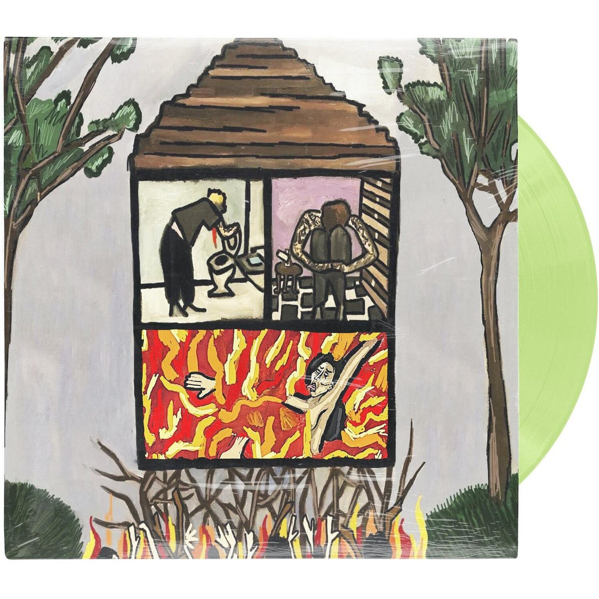 $Uicideboy$ - Long Term Effects Of Suffering (Glow Green LP Vinyl) & Sing Me A Lullaby My Sweet Temptation (Green LP Vinyl) & I Want To Die In New Orleans (Red/Black LP Vinyl) & I Want To Die In New Orleans (Silver LP Vinyl)