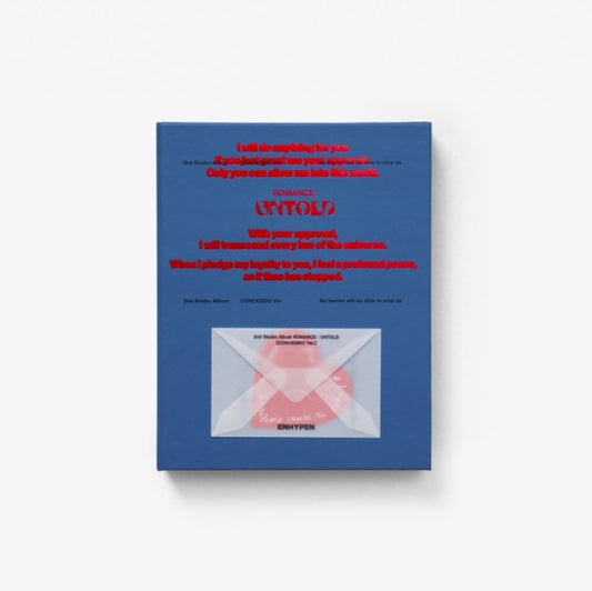 This CD is brand new.Format: CDThis item's title is: Romance : Untold (Concessio Ver.)Artist: EnhypenBarcode: 196922973567Release Date: 7/12/2024