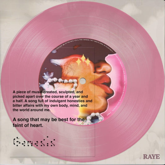 This 7 Inch Vinyl is brand new.Format: 7 Inch VinylThis item's title is: Genesis (Baby Pink Vinyl)Artist: RayeLabel: Human Re SourcesBarcode: 198391717390Release Date: 6/7/2024