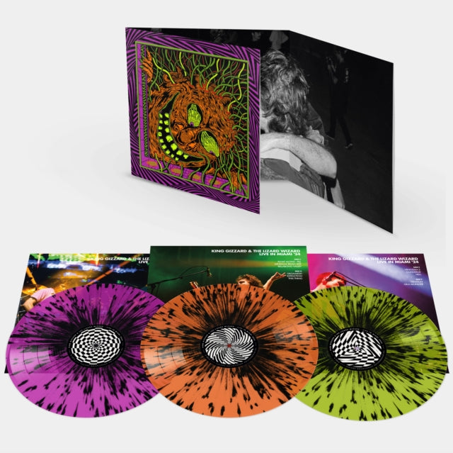 This LP Vinyl is brand new.Format: LP VinylThis item's title is: King Gizzard - Live In Miami '24 (Splatter Vinyl/3LP)Artist: King Gizzard & The Lizard WizardBarcode: 199350549410Release Date: 8/22/2025