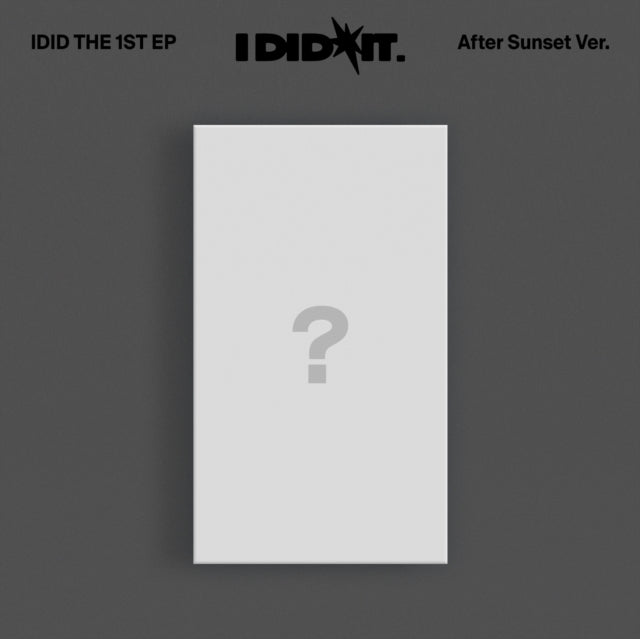 This CD is brand new.Format: CDThis item's title is: I Did It. (The 1St Ep/After Sunset Ver.)Artist: IdidBarcode: 199538609318Release Date: 10/17/2025