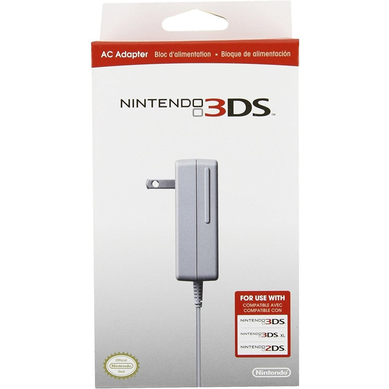 This is brand new.This AC Adapter is the same as the one included with every Nintendo 2DS, Nintendo 3DS XL, Nintendo 3DS, Nintendo DSi XL, and Nintendo DSi. It is used to recharge the internal rechargeable battery or it can be used as a direct power source.