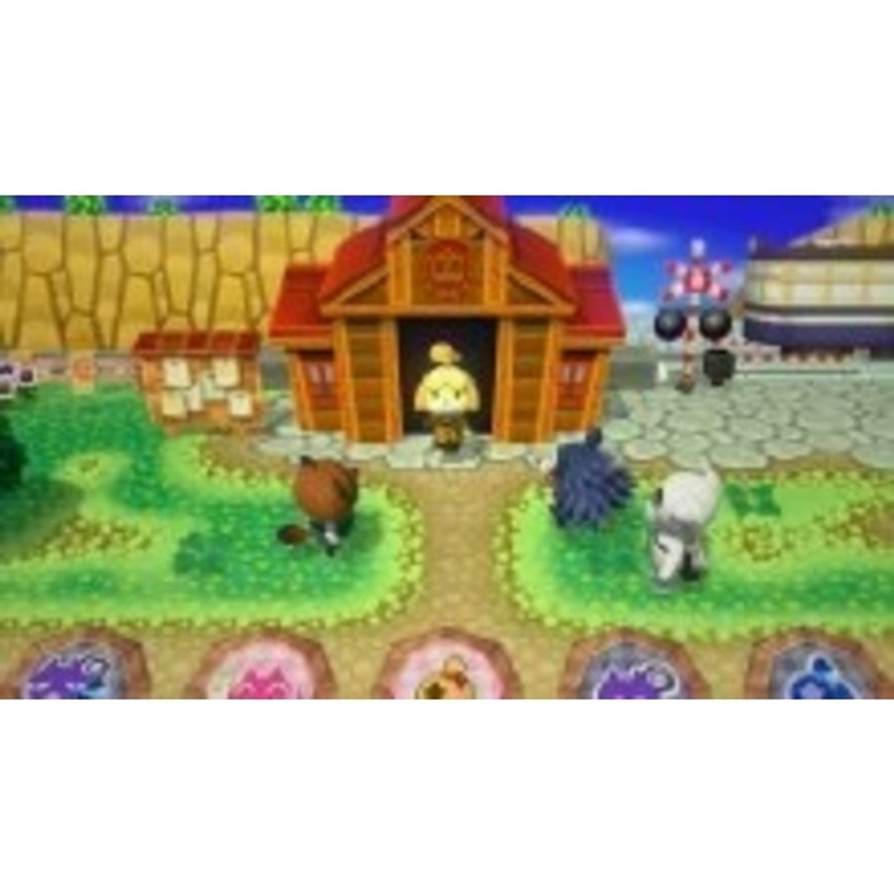 This is brand new.Party with your favorite Animal Crossing characters!
Animal Crossing: amiibo Festival is a brand-new way to play with your favorite Animal Crossing characters. Your amiibo are front-and-center in this party game, and you’ll get to use them with fun content.