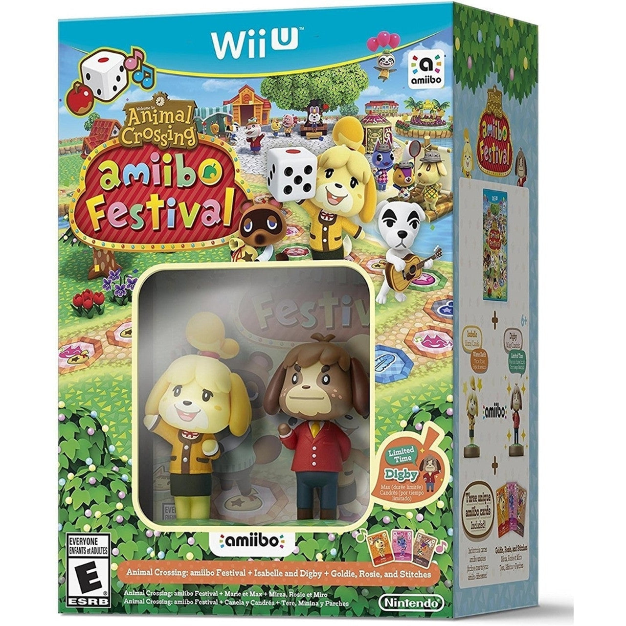 This is brand new.Party with your favorite Animal Crossing characters!
Animal Crossing: amiibo Festival is a brand-new way to play with your favorite Animal Crossing characters. Your amiibo are front-and-center in this party game, and you’ll get to use them with fun content.