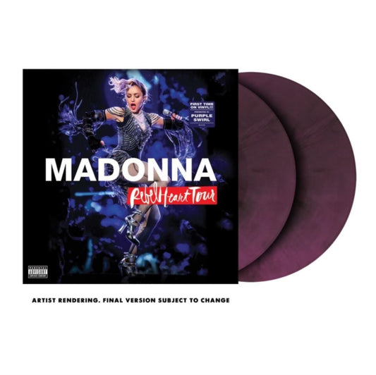 This LP Vinyl is brand new.Format: LP VinylMusic Style: Dance-popThis item's title is: Rebel Heart Tour (X) (Purple Galaxy Swirl Vinyl/2LP)Artist: MadonnaLabel: MERCURY STUDIOSBarcode: 602445230662Release Date: 9/9/2022