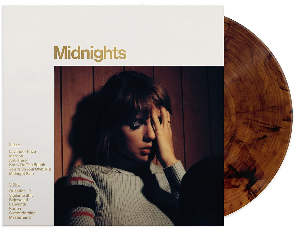 Midnights (X) (Mahogany Color LP Vinyl) & Fearless Platinum Edition