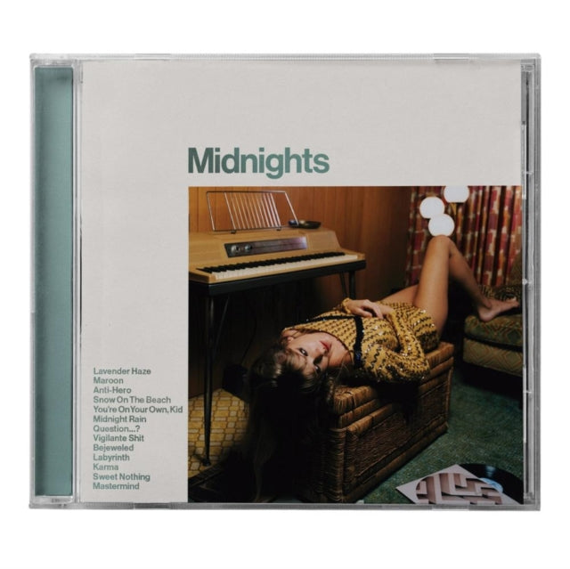 This is a 4 CD SKU bundle.
1.This CD is brand new.Format: CDMusic Style: Synth-popThis item's title is: Midnights (X) (Jade Green CD)Artist: Taylor SwiftLabel: REPUBLICBarcode: 602445790104Release Date: 10/21/2022
2.This CD is brand new.