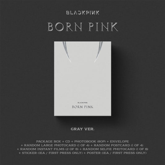 This CD is brand new.Format: CDThis item's title is: Born Pink (Version C/Gray Box)Artist: BlackpinkLabel: INTERSCOPEBarcode: 602448097293Release Date: 9/16/2022